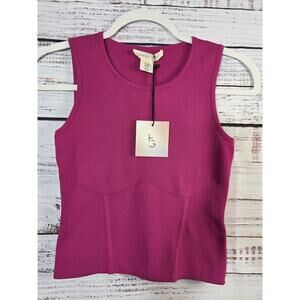 Happily Grey women's size medium fuschia pink crop dessy tank